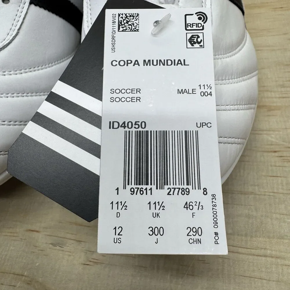 NEW Adidas COPA MUNDIAL Soccer Cleats Mens Sz 12 Made in Germany White ID4050